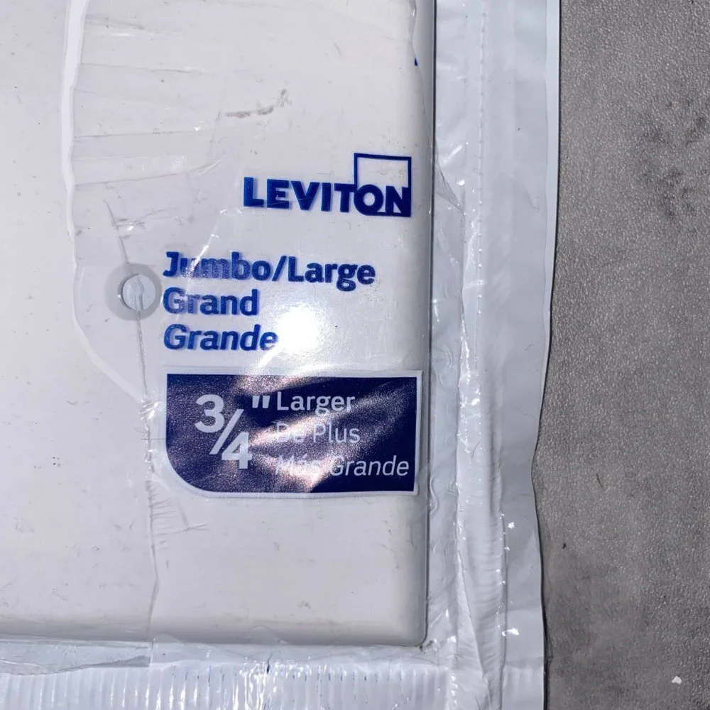 Leviton Jumbo Wall Outlet Plate Cover